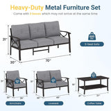 RoyalCraft Outdoor Patio Furniture Set, 7 Seats Outdoor Patio Set with 4" Thick Cushion - Photo 2