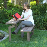 LIFETIME 60054 Convertible Bench / Table, Faux Wood Construction - Photo 5