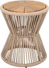 Merax 2 Pieces Round Outdoor Side Table Set - Photo 5
