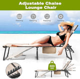 NUU GARDEN Folding Oxford Chaise Lounge Chair - Photo 5