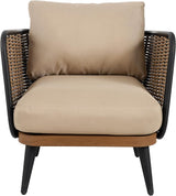 Christopher Knight Home Xayah Patio Wicker Accent Chair Set of 2, Outdoor Lounge Chair with Water-Resistant Cushion - Photo 7