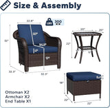 5 PCS Outdoor Conversation Set - Photo 2