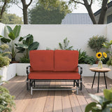 Outdoor Bench Patio Swing Glider Loveseat 2 Seats Rocking Chair - Photo 2