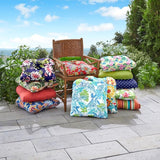 BrylaneHome Tufted Chair Cushion - 18" L x 17" W x 3" H - Patio & Outdoor - Patio & Outdoor - Water - Photo 3