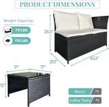 GIANGSUNNY 3 Patio Furniture Set with Storage - Photo 5