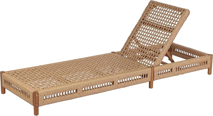 Christopher Knight Home Mercer Acacia Wood Chaise Lounge Chair Outdoor Set of 2 - Photo 5