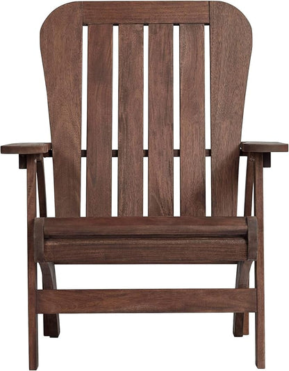 Teal Island Designs Dylan Dark Wood Outdoor Adirondack Chair