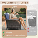 HOOOWOOO Patio Furniture Set, 6 Pieces Outdoor Conversation Set - Photo 2