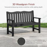 Stoog Weatherproof Outdoor Bench & Outdoor Chairs Set, Patio Furniture Set, Include 2 Garden Chairs and 1 Garden Bench - Photo 8