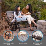Lifetime 60361 Outdoor Swing Glider Bench, Storm Dust - Photo 5