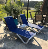 Domi Outdoor Chaise Lounges, Adjustable Aluminum Patio Lounges - Photo 3