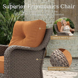 8 Piece Patio Furniture Set with Fire Pit Table - Photo 5
