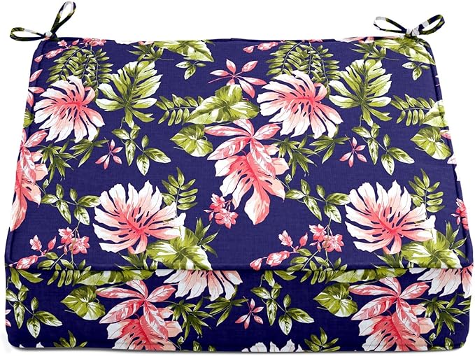 BrylaneHome Extra-Thick Seat Cushion - 23”L x 22”W x 5.5”H - Patio & Outdoor - Water - Photo 1