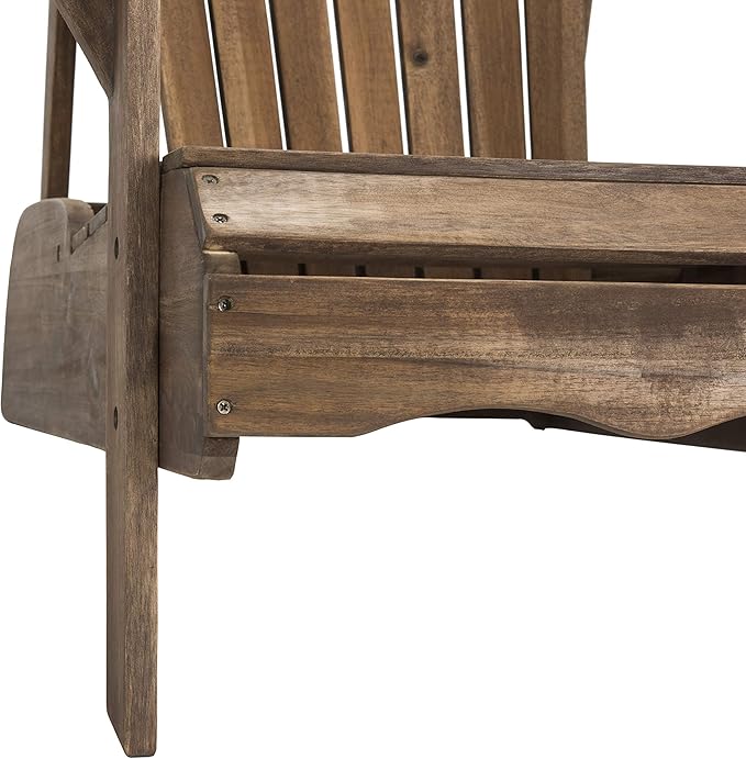 Safavieh PAT6700G Outdoor Collection Mopani Rustic Brown Side Chair