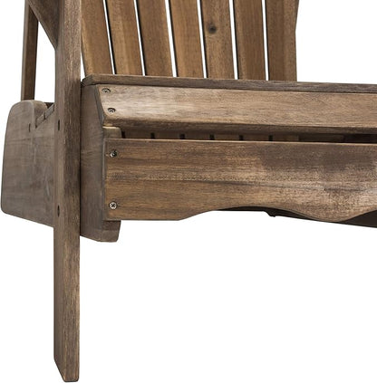 Safavieh PAT6700G Outdoor Collection Mopani Rustic Brown Side Chair