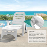 YITAHOME Outdoor Chaise Lounge on Wheels - Photo 6