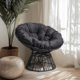VINGLI Outdoor Papasan Chairs with Thick Cushions 360 Degree Swivel Chair - Photo 6