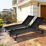 Tangkula Outdoor Chaise Lounge Chair, Patio Lounge Recliner with 6-Position Adjustable Backrest - Photo 2