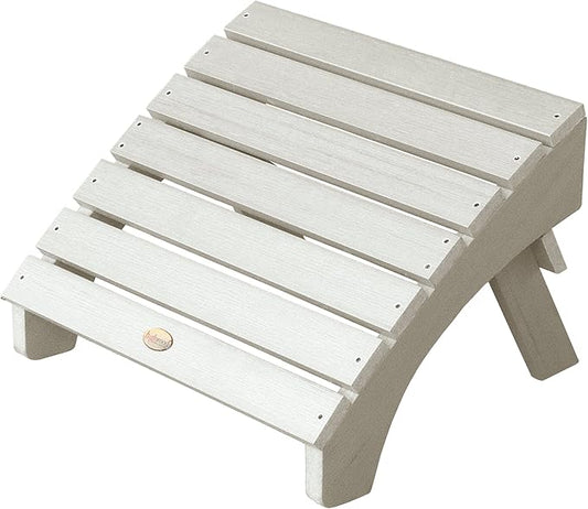 highwood AD-OTL1-WAE Adirondack Folding Ottoman, Whitewash