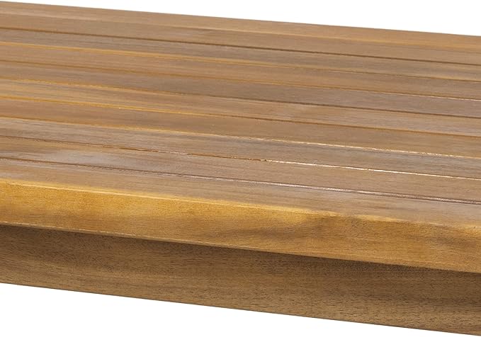 Christopher Knight Home Timothy Outdoor Acacia Wood Coffee Table, Teak Finish - Photo 5