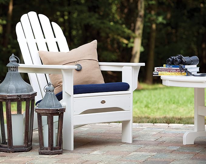 Trex Outdoor Furniture TXA53SR Cape Cod Folding Adirondack Chair, Sunset Red