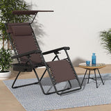 Best Choice Products Folding Zero Gravity Outdoor Recliner Patio Lounge Chair w/Adjustable Canopy Shade, Headrest - Photo 2
