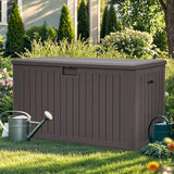 YITAHOME 220 Gallon Double-Wall Deck Box with Divider & Side Handles, Outdoor Large Storage for Patio Furniture Cushions - Photo 8