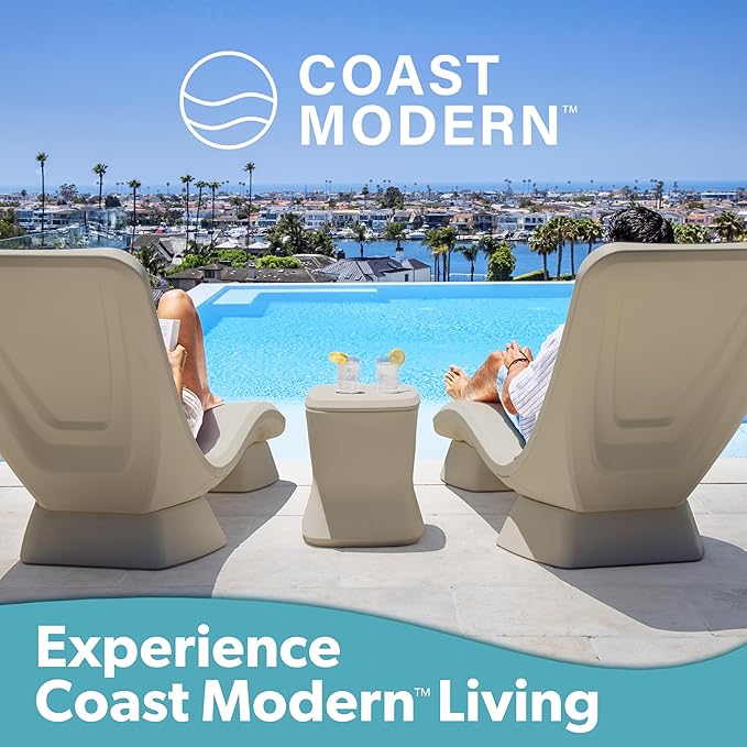 GoSports Coast Modern in Pool Lounge Chair - Waterproof & Weighted Chaise Lounger - Outdoor Pool Furniture for Patio or - Photo 6