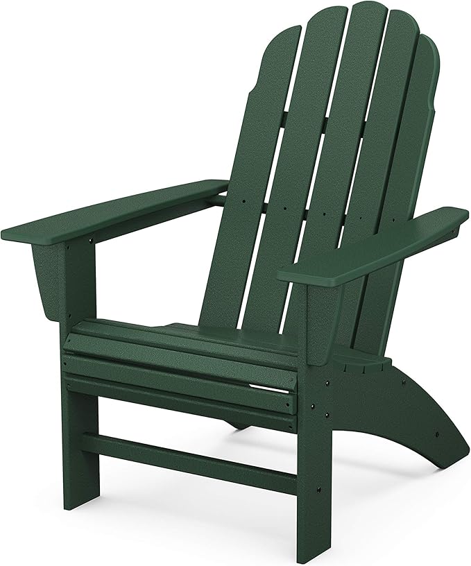 POLYWOOD® Vineyard Curveback Adirondack Chair in Green