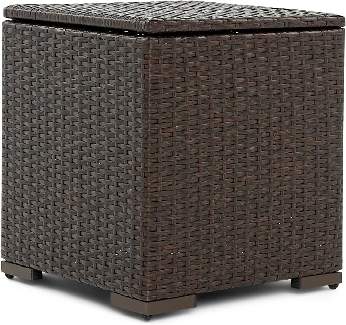 Serta Laguna Brown Resin Wicker Outdoor Patio Furniture Collection, Easy Assembly, Porch or Pool - Photo 5