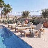 Outdoor Chaise Lounge Chair, Patio Chaise Lounge Recliner with Adjustable Backrest - Photo 6