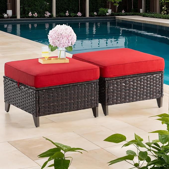 Joyside Patio Ottoman Set of 2 - Photo 1