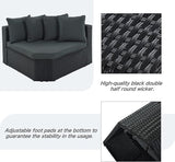Quarte 7 Piece Outdoor Patio Furniture Sofa Sets - Photo 4