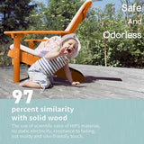 YEFU Adirondack Chairs Set of 2 Plastic Weather Resistant, Outdoor Chairs 5 Steps Easy Installation, Like Real Wood - Photo 6