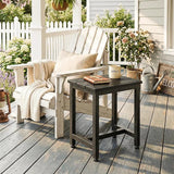 ODK Outdoor Side Tables Set of 2, Adirondack Patio End Table with Weather-Resistant Waterproof Top for Hot Tub Garden - Photo 2