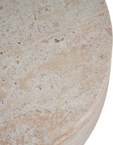 Outdoor Side Table Faux Marble End Table Faux Stone Side Tables Travertine Small Coffee Tables for Indoor Outdoor - Photo 4