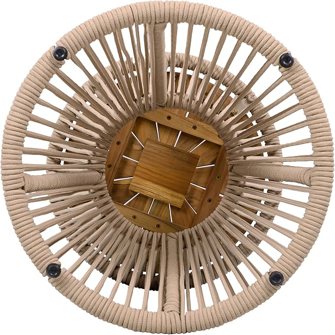 Merax 2 Pieces Round Outdoor Side Table Set - Photo 8