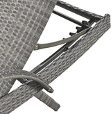 Set of 2 Reclining Chaise Lounge with Pull-Out Side Table - Photo 7