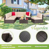 Vongrasig 7 Pieces Patio Furniture Sets - Photo 6