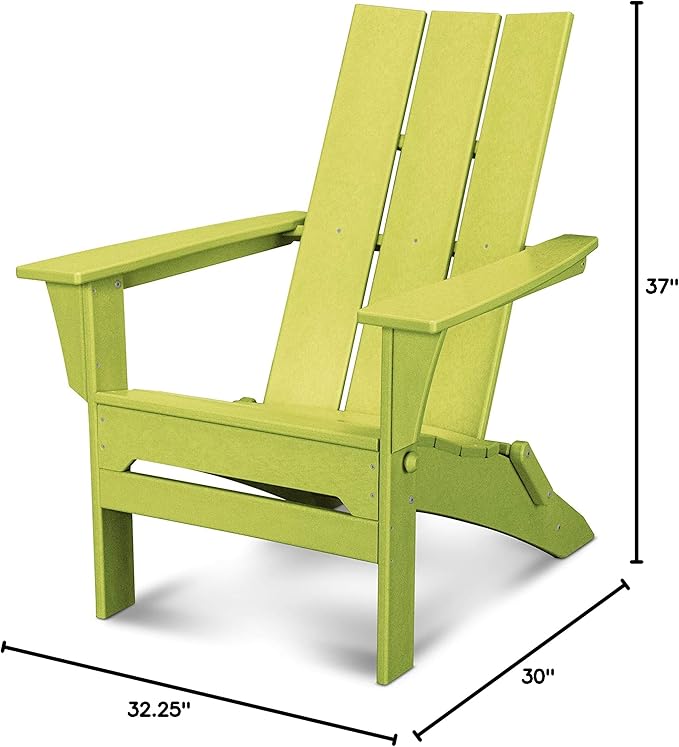 POLYWOOD® Modern Folding Adirondack in Lime