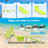 3-in-1 Oversized Sun Tanning Chair with Mat & Face Hole - Photo 4