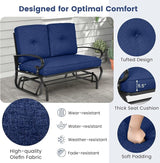 Tangkula Outdoor Swing Glider Chair, Patio Glider Bench for 2 Persons - Photo 2