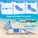 3-in-1 Oversized Sun Tanning Chair with Mat & Face Hole - Photo 3