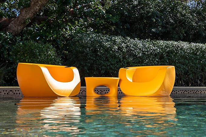 Tenjam Moon Chair in Pool Lounge Chairs for Sun Shelf Set of Two - Photo 1