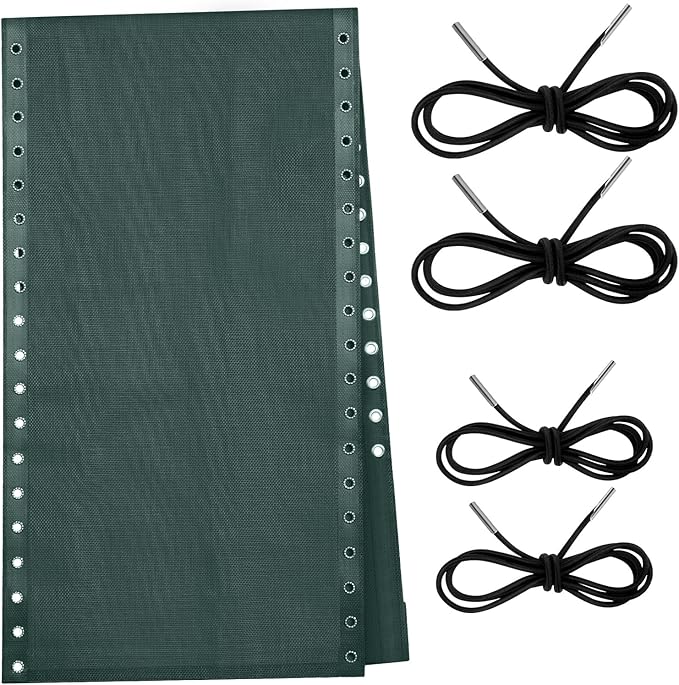 Queekay Chair Replacement Fabric with 4 Bungee Cord Lounge Chair Cloth Mesh Repair Kit for Patio Recliner Outdoor Lawn - Photo 1