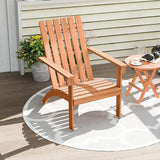DORTALA Adirondack Chair, Acacia Wood Fire Pit Chair with Backrest and Armrests, 400 LBS Weight Capacity - Photo 2