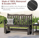 Stoog Outdoor Glider Benches Set of 2, All-Weather Patio Glider with 800 lbs Weight Capacity, Low Maintenance, for Porch - Photo 7