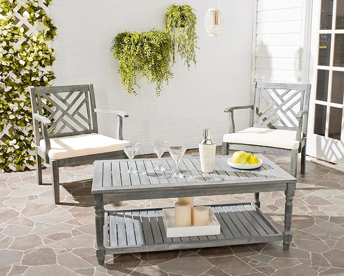 Safavieh Outdoor Collection Oakley Coffee Table - Photo 2