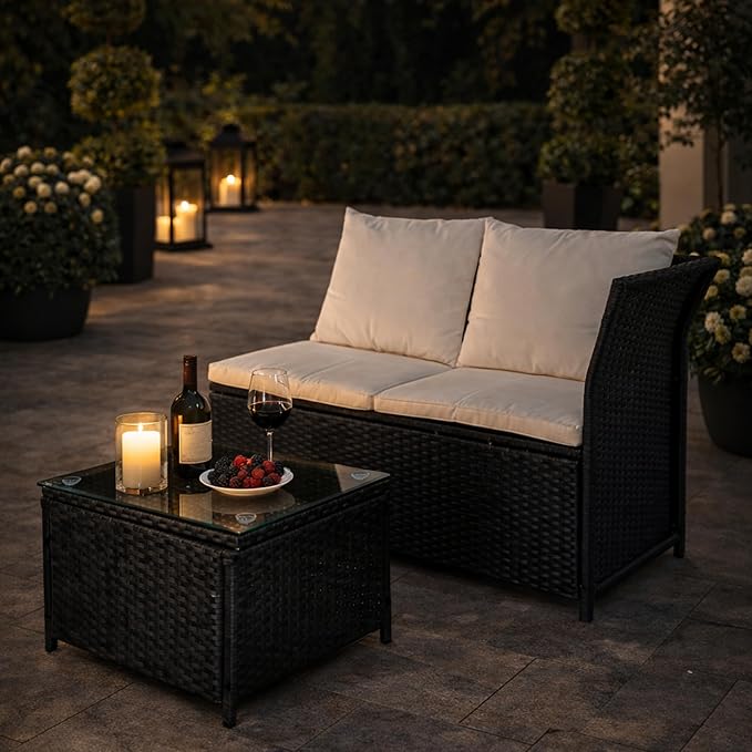 GIANGSUNNY 3 Patio Furniture Set with Storage - Photo 8