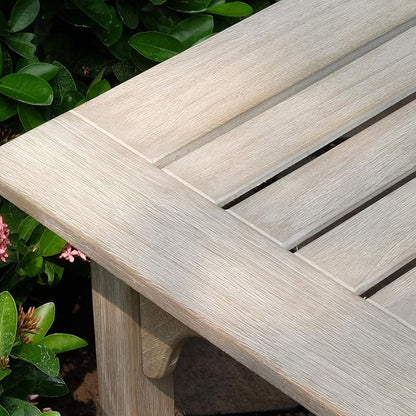 Cambridge Casual Auburn Superior Indonesian Teak Patio Coffee Table, Weathered Teak